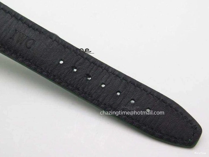 MIROTIME 1228 Versatile Portuguese 40mm Chrono SS Green Dial On Green Leather Strap A 7380